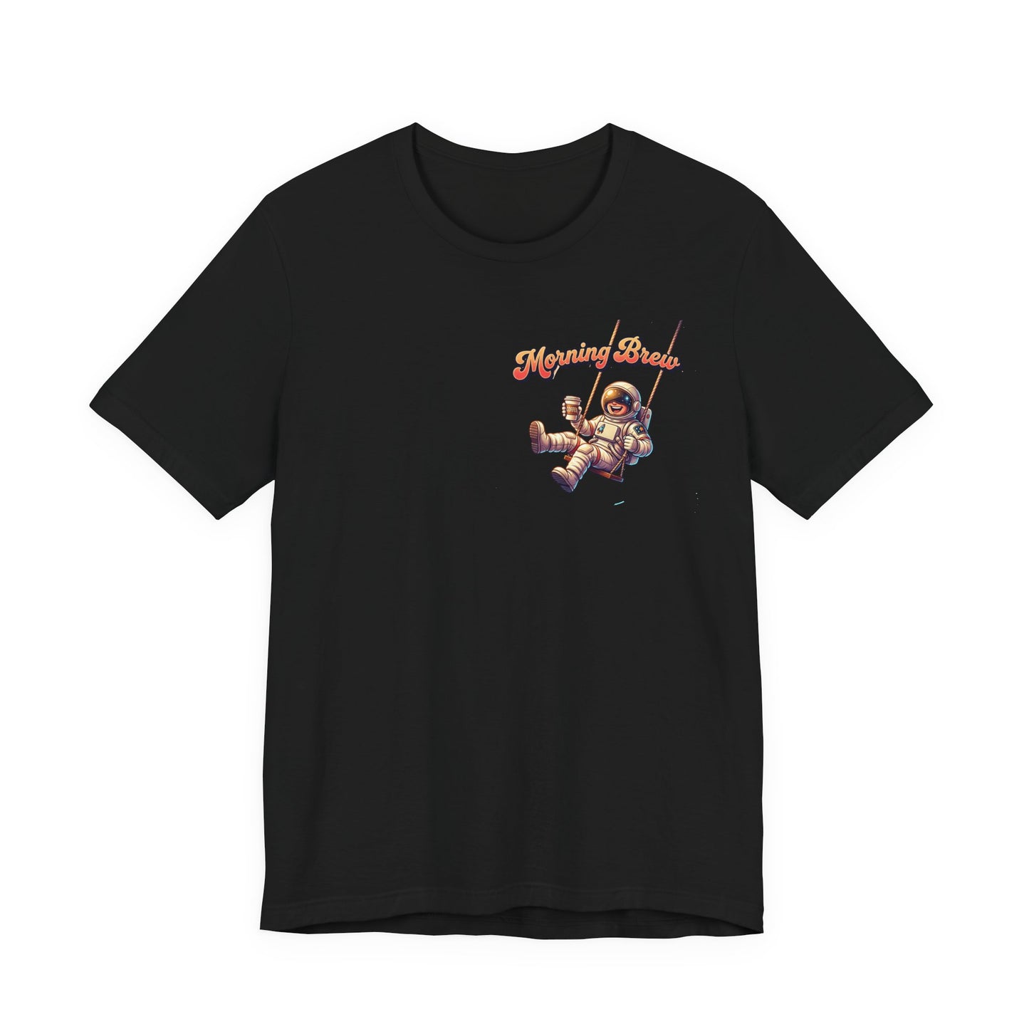 Astronaut Coffee Tee — “Astro: Orbiting My Morning Brew” Graphic T‑Shirt