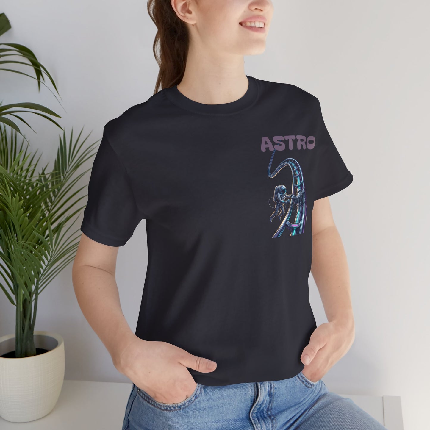 Astro Roller Coaster T‑Shirt — Astronaut Space Tee