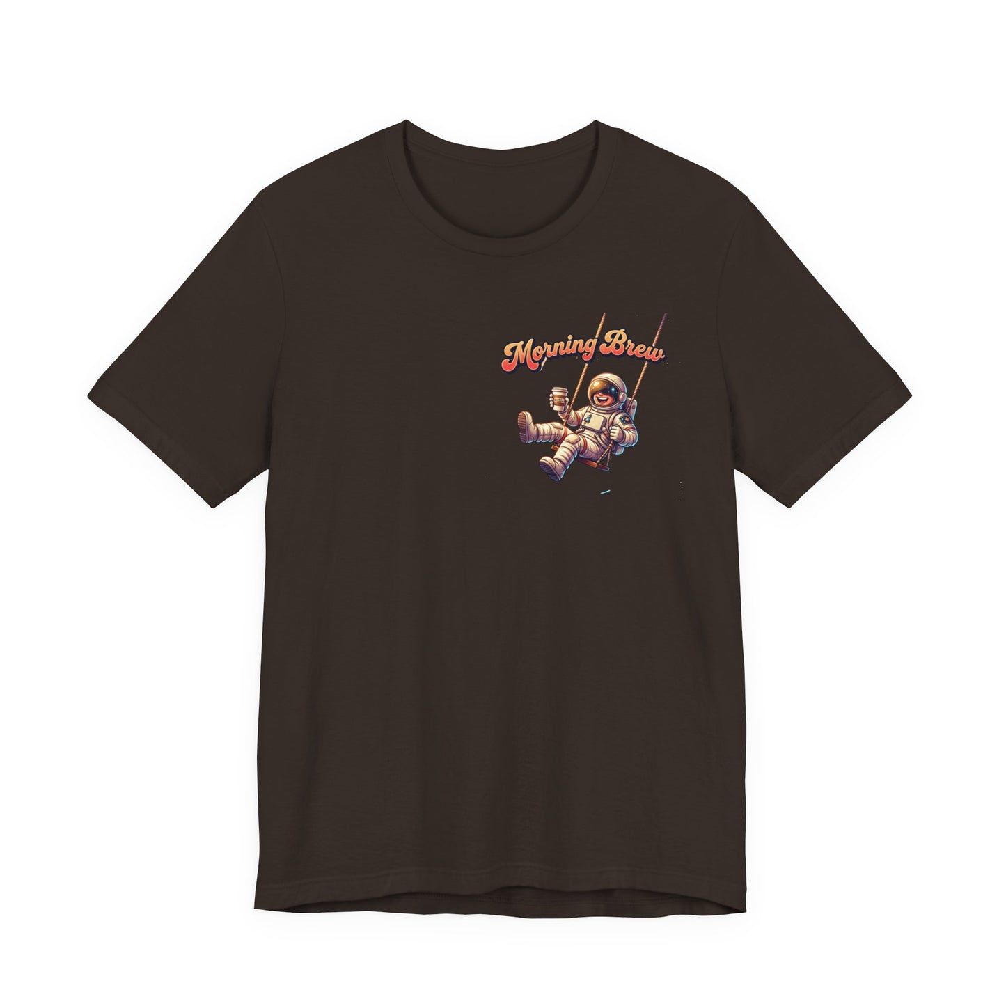 Astronaut Coffee Tee — “Astro: Orbiting My Morning Brew” Graphic T‑Shirt